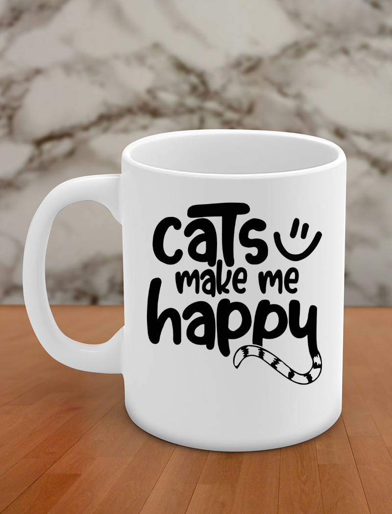 Cats make me happy