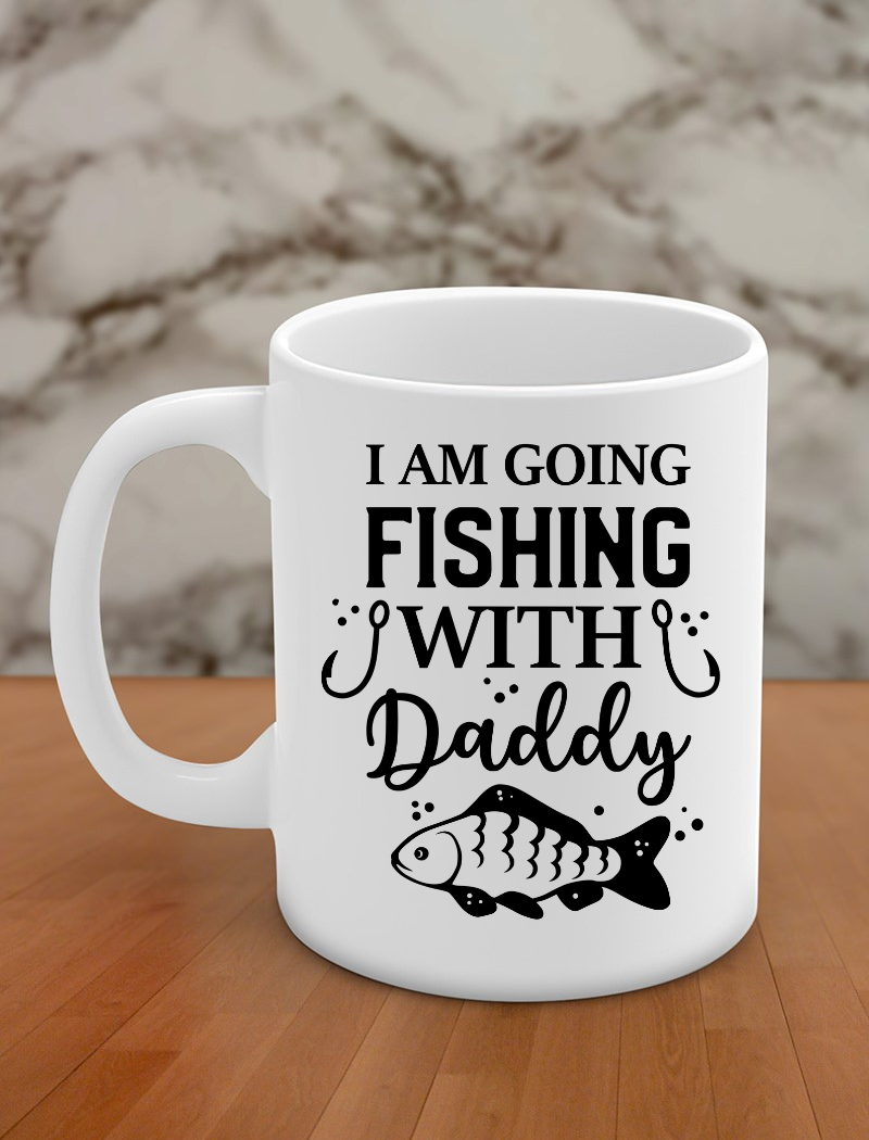 i am going fishing with daddy