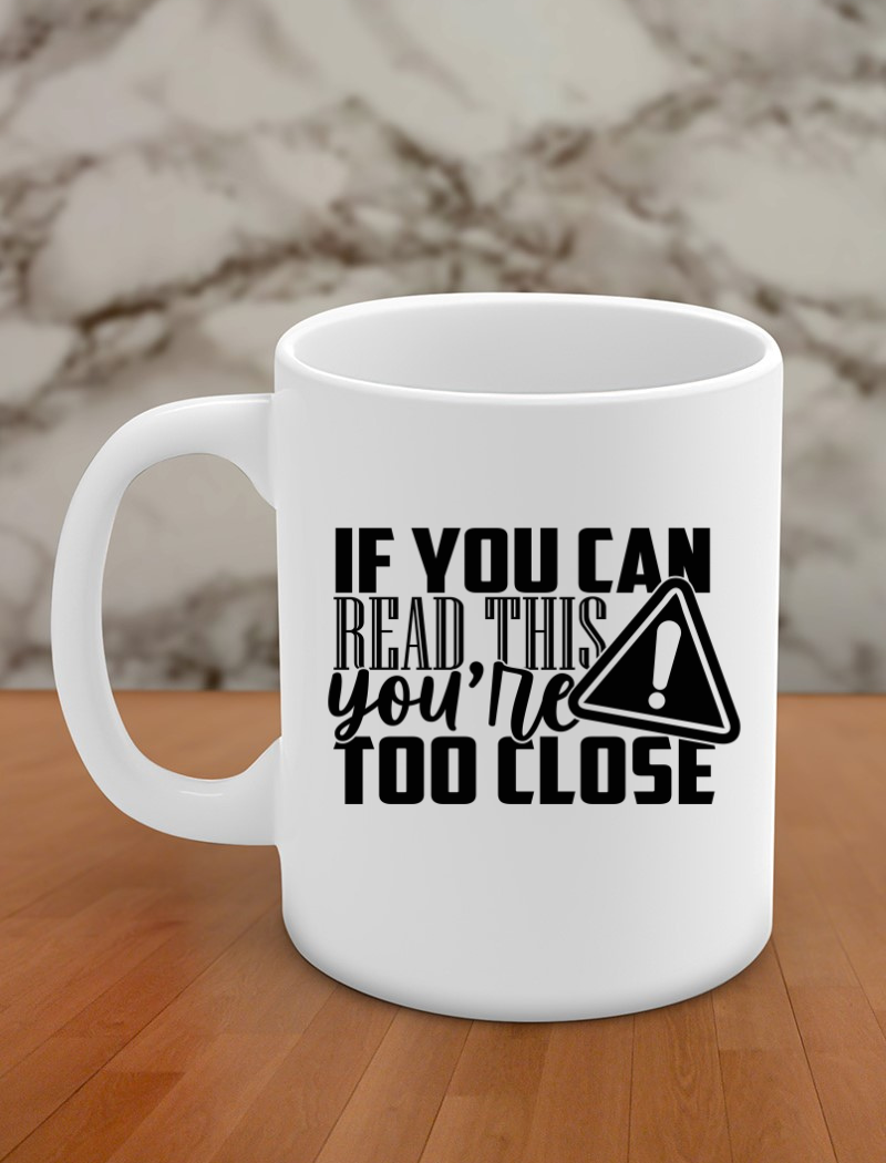 If you can read thus you're too close