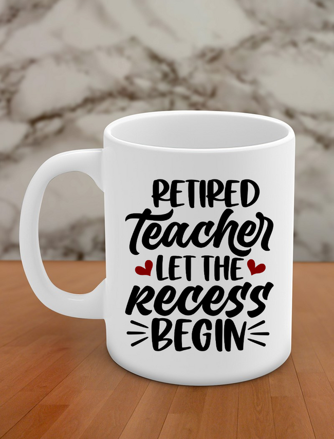 retired teacher let the recess begin Hover Image