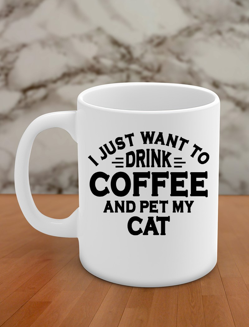 I just want to drink coffee and pet my cat