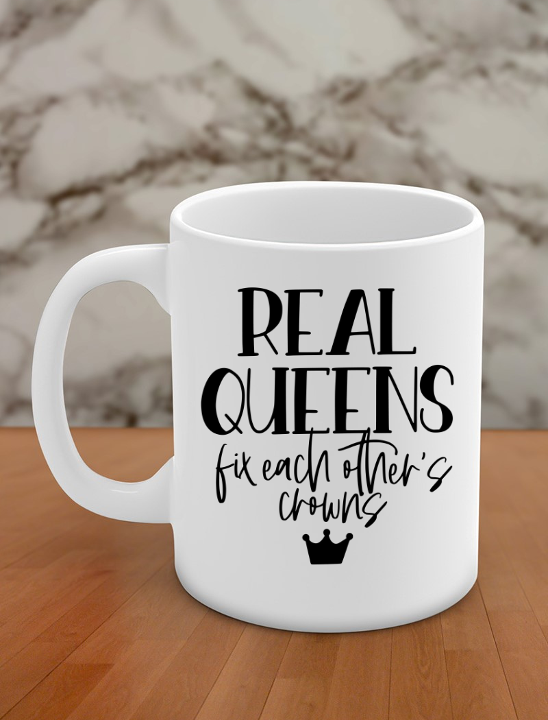 Real queens fix each other's crowns