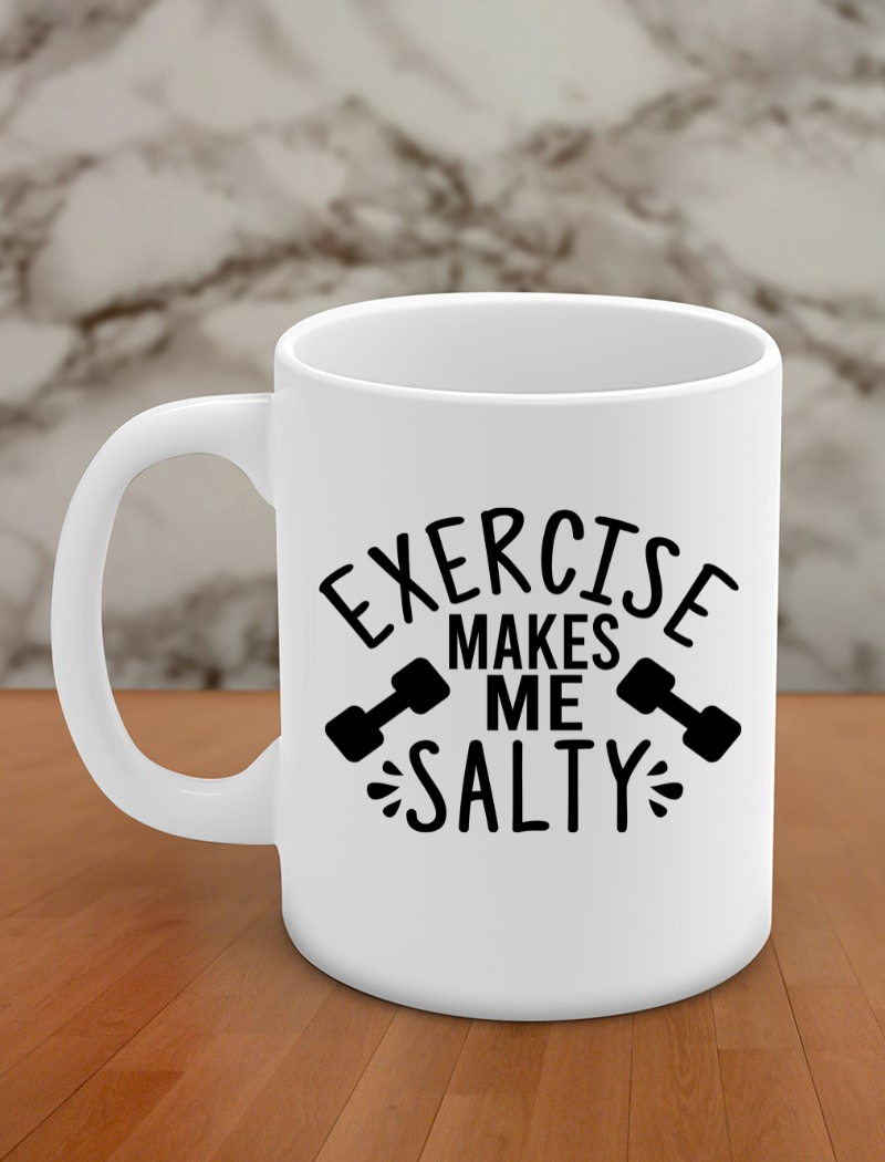 Exercise makes me salty