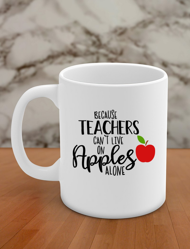 Because teachers can't live on apples alone Hover Image