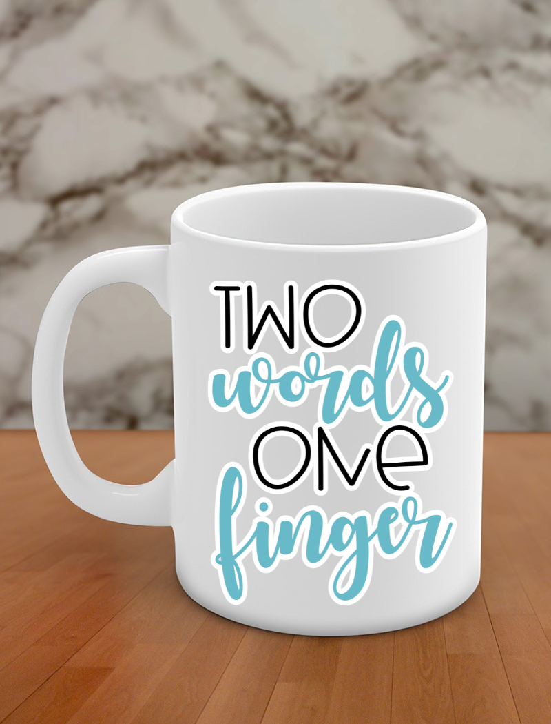 two words one finger