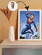 Custom Superhero Cartoon Portrait, Superhero Portrait, Dad's Gift, Super Dad Caricature, Superhero Caricature, Caricature from Photo