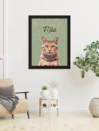 Pet Portrait Custom and Personalized. Pet Dog Wall Art DIGITAL DOWNLOAD to Print on Poster or Canvas for gift.