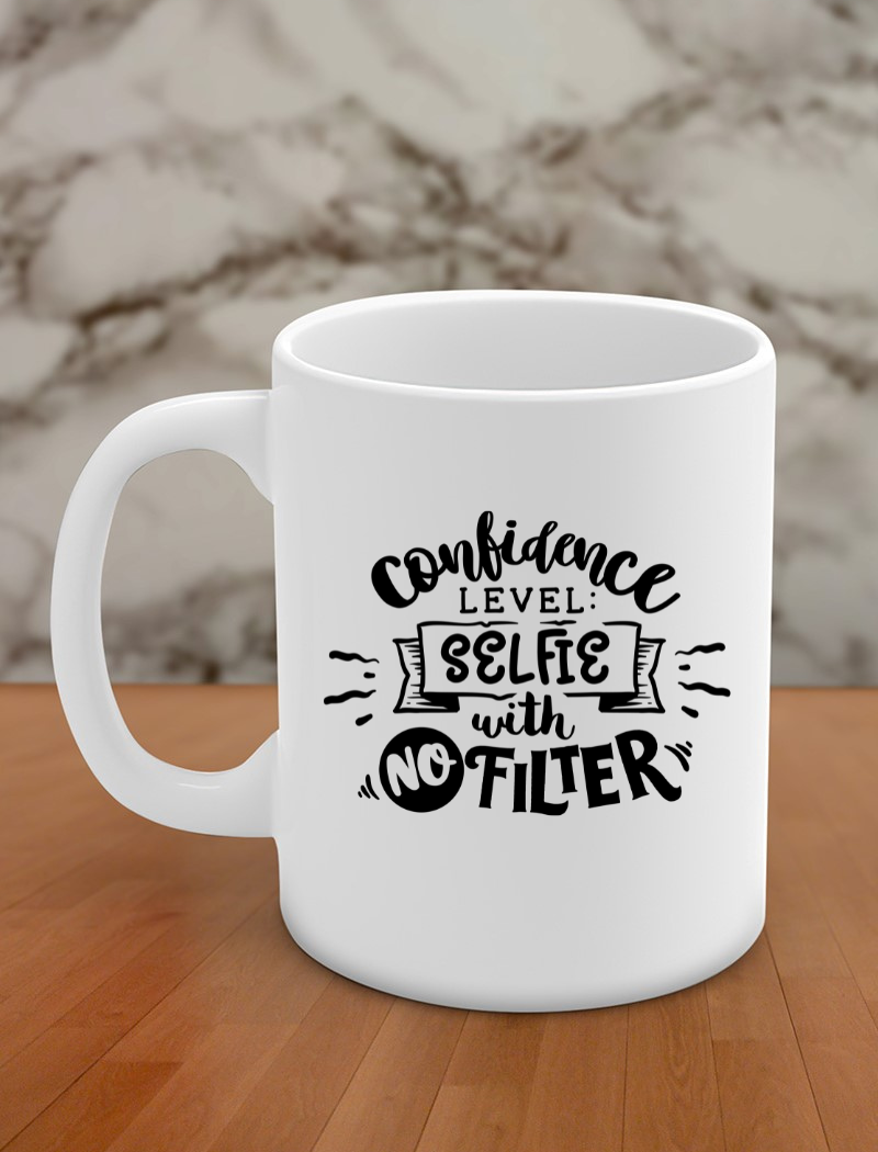 confidence level : selfie with no fulter