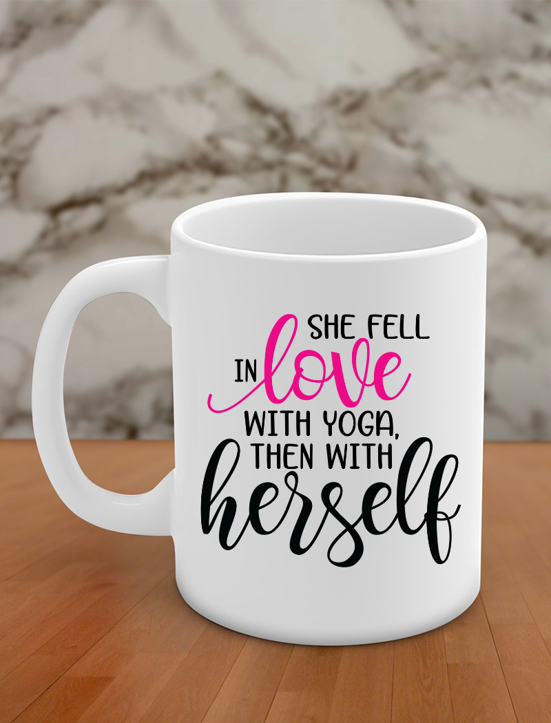 She fell in love with yoga, Then herself