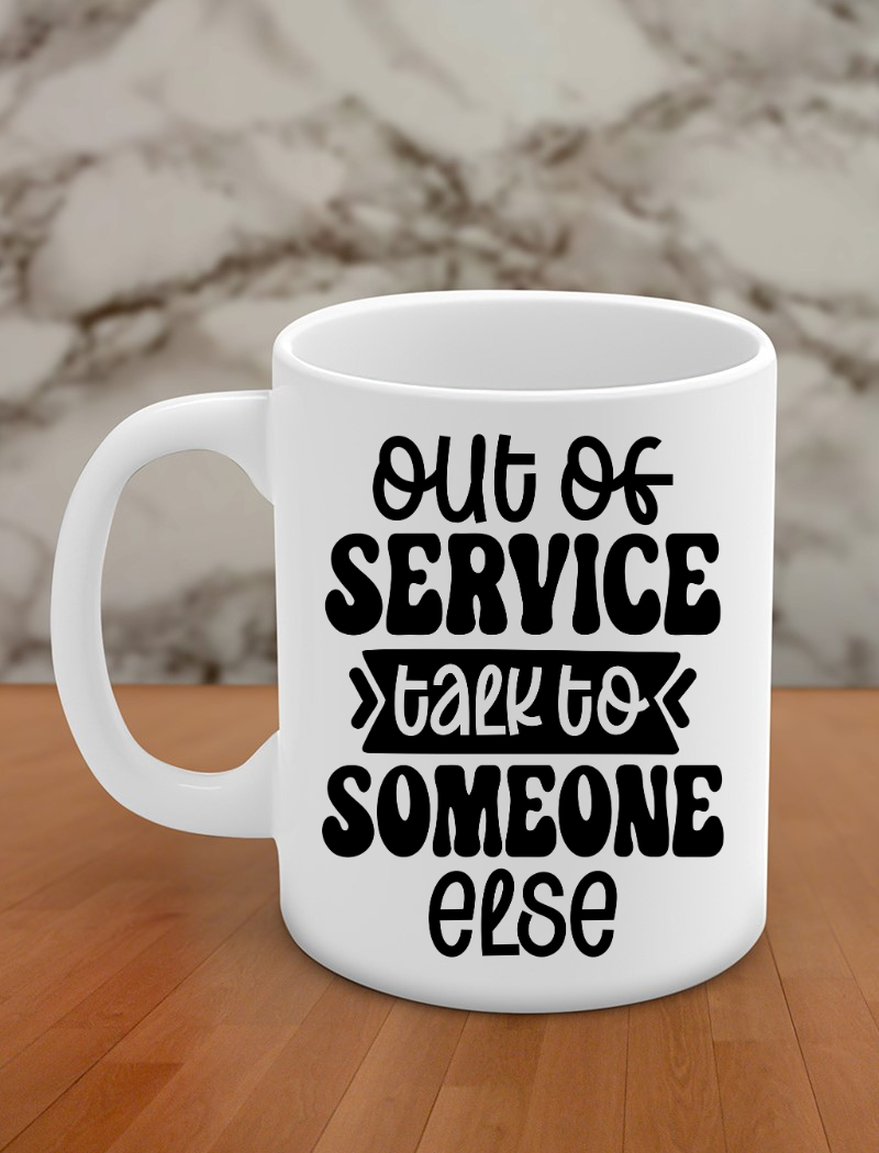 Out of service talk to someone else