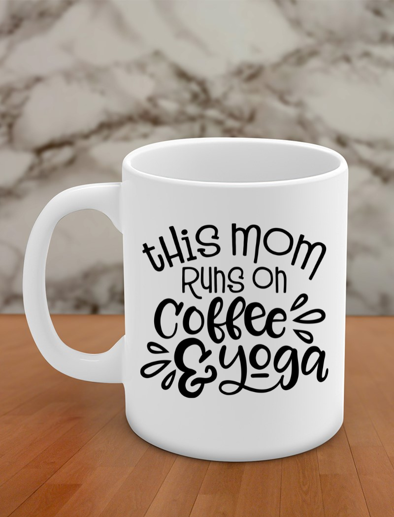 This mom runs on coffee & yoga