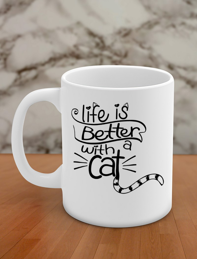 Life is better with a cat Hover Image