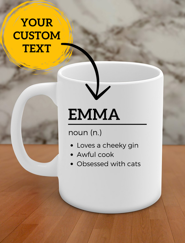 Personalized Name Definition Mug Hover Image