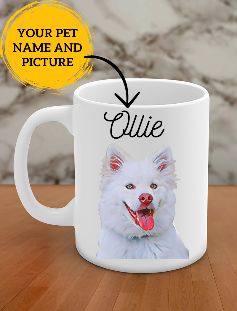 Personalized pet picture mug