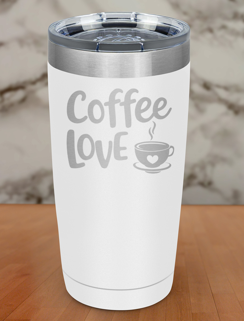 Coffee Love Laser Etched Tumbler