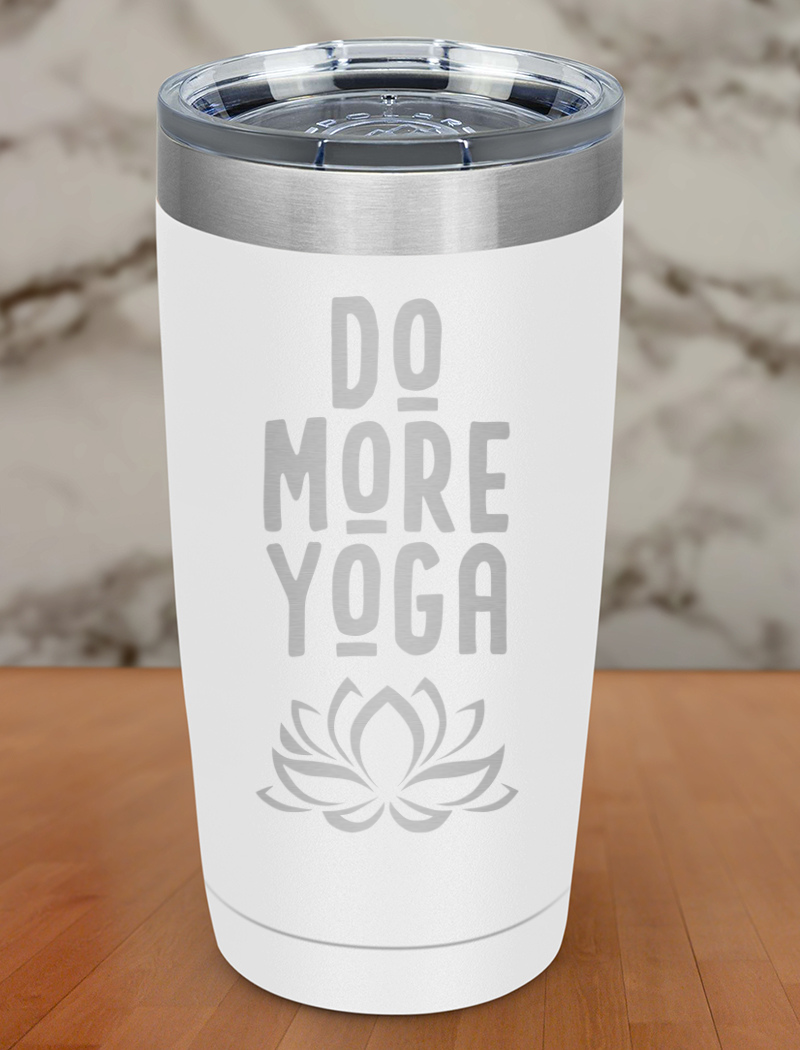 Do More Yoga Laser Etched Tumbler