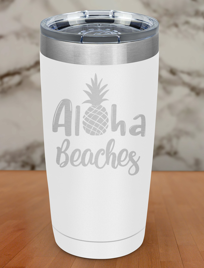 Aloha Beaches Laser Etched Tumbler