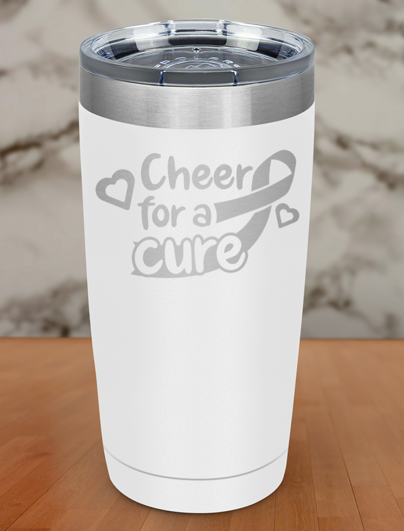 Cheer for a cure Laser Etched Tumbler