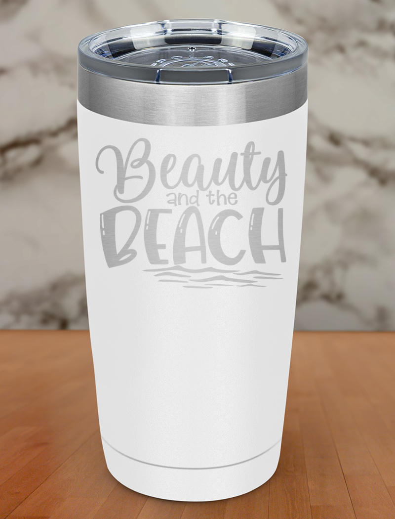 Beauty Beach Waves Laser Etched Tumbler