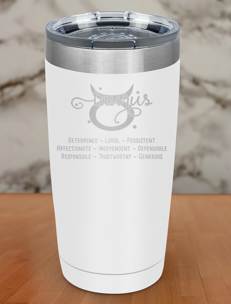 Taurus Laser Etched Tumbler