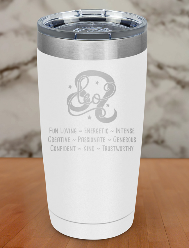 Leo Laser Etched Tumbler Hover Image
