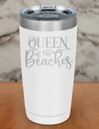 Queen Of The Beaches Laser Etched Tumbler