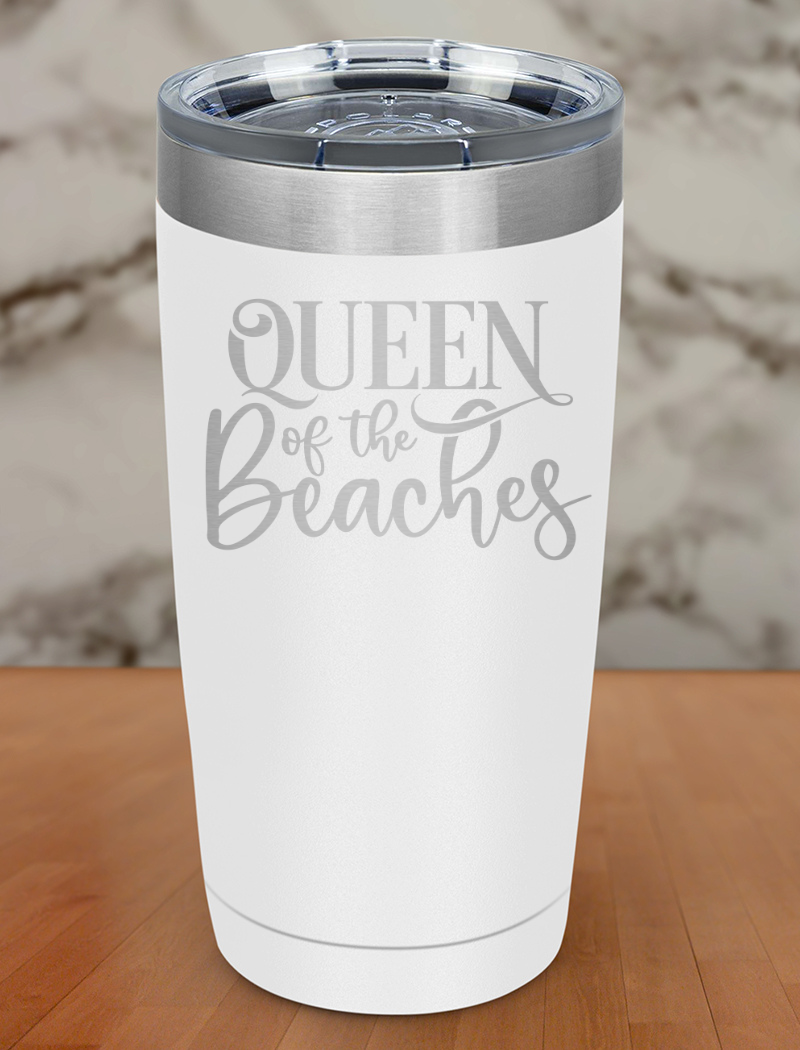 Queen Of The Beaches Laser Etched Tumbler