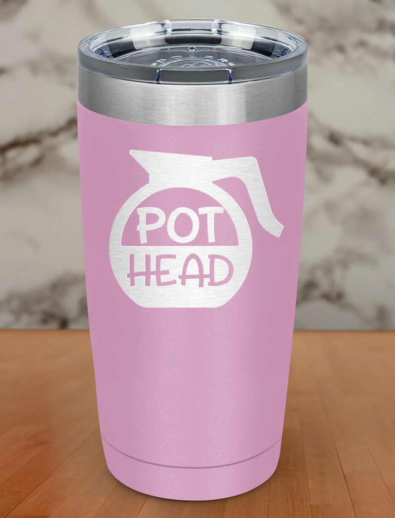 Pot Head Laser Etched Tumbler