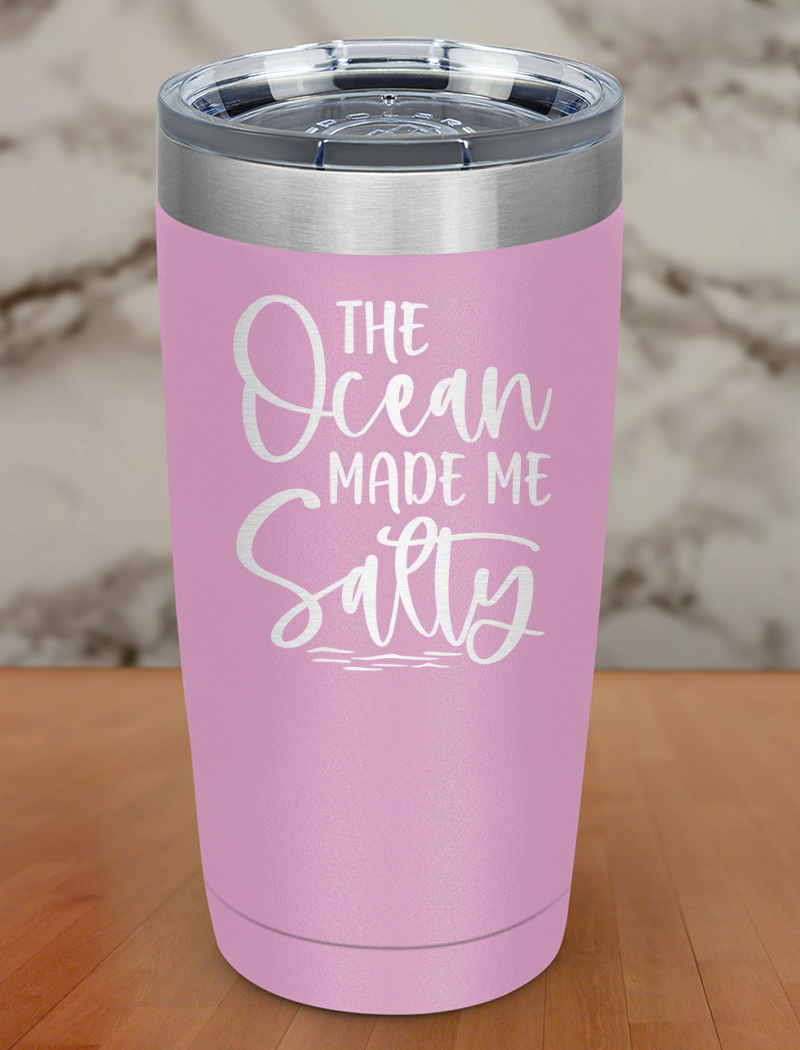 Ocean Made Me Salty Laser Etched Tumbler
