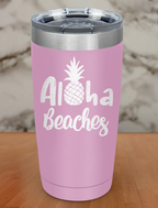 Aloha Beaches Laser Etched Tumbler
