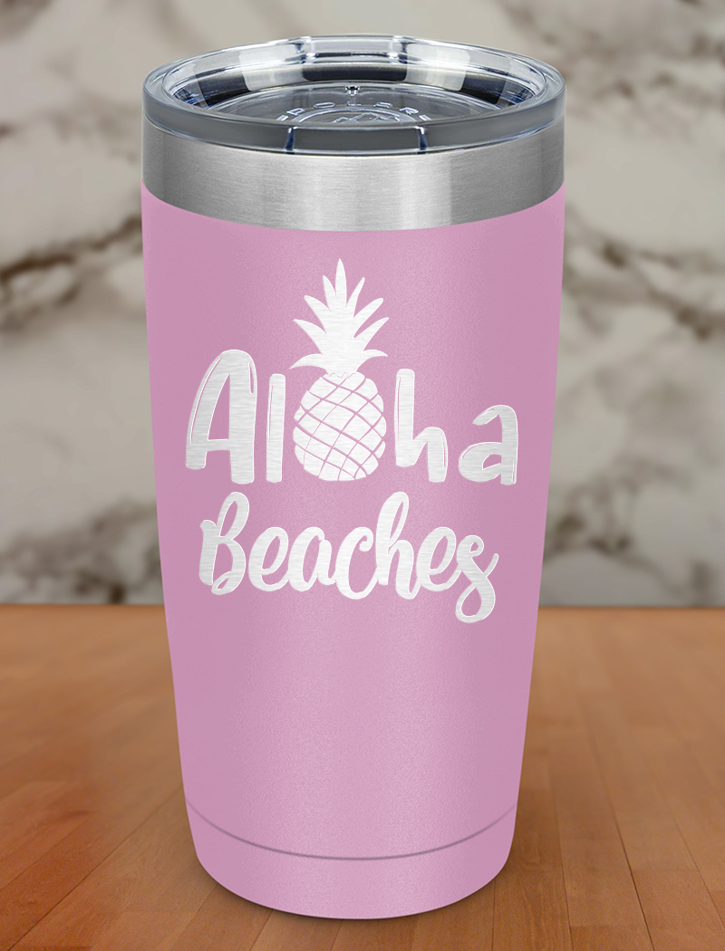 Aloha Beaches Laser Etched Tumbler