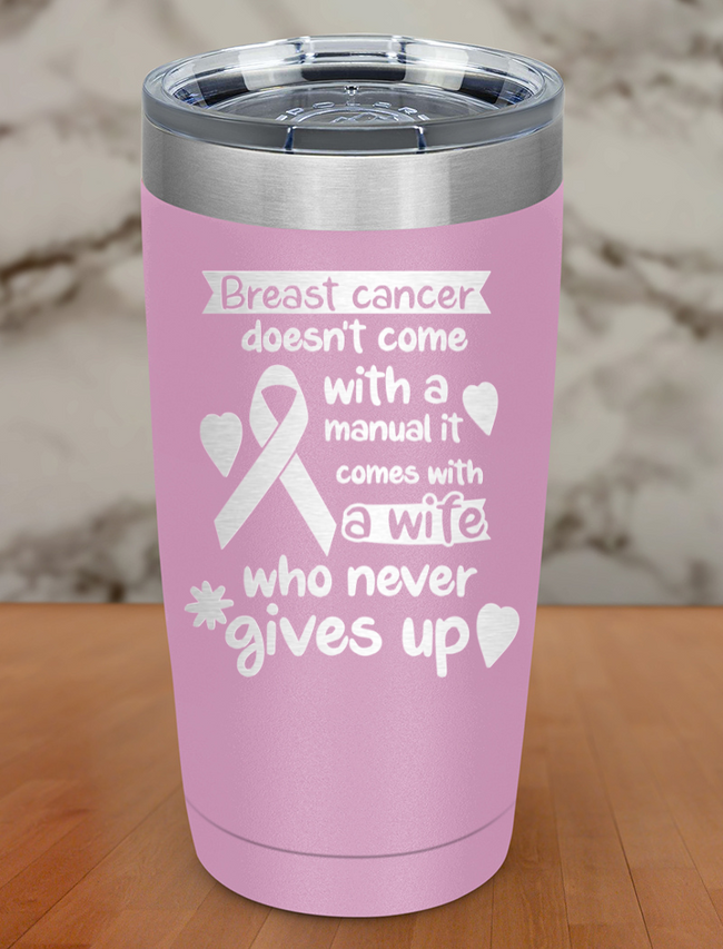 breast cancer doesn’t come Laser Etched Tumbler Hover Image