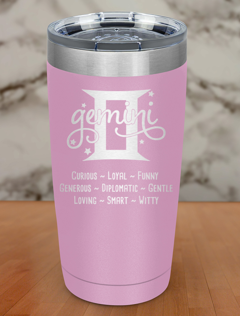 Gemini Laser Etched Tumbler