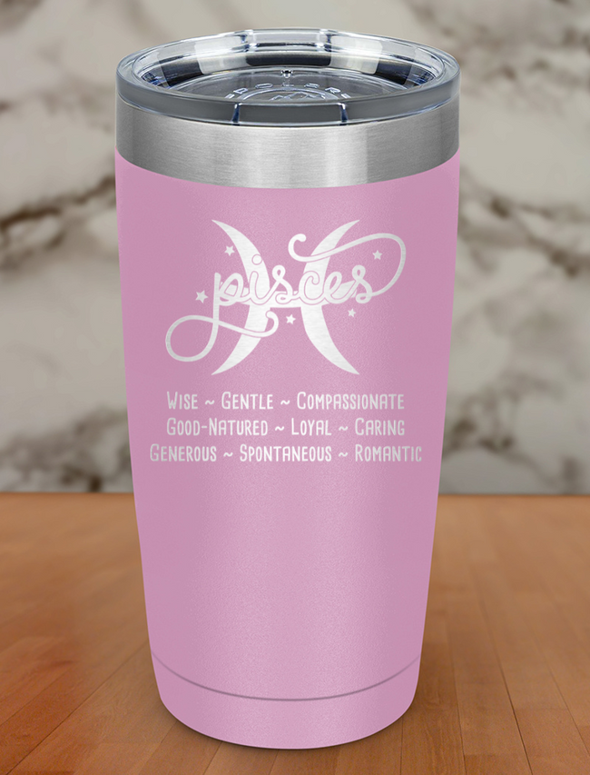 Pisces Laser Etched Tumbler Hover Image