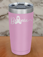 Believe Laser Etched Tumbler