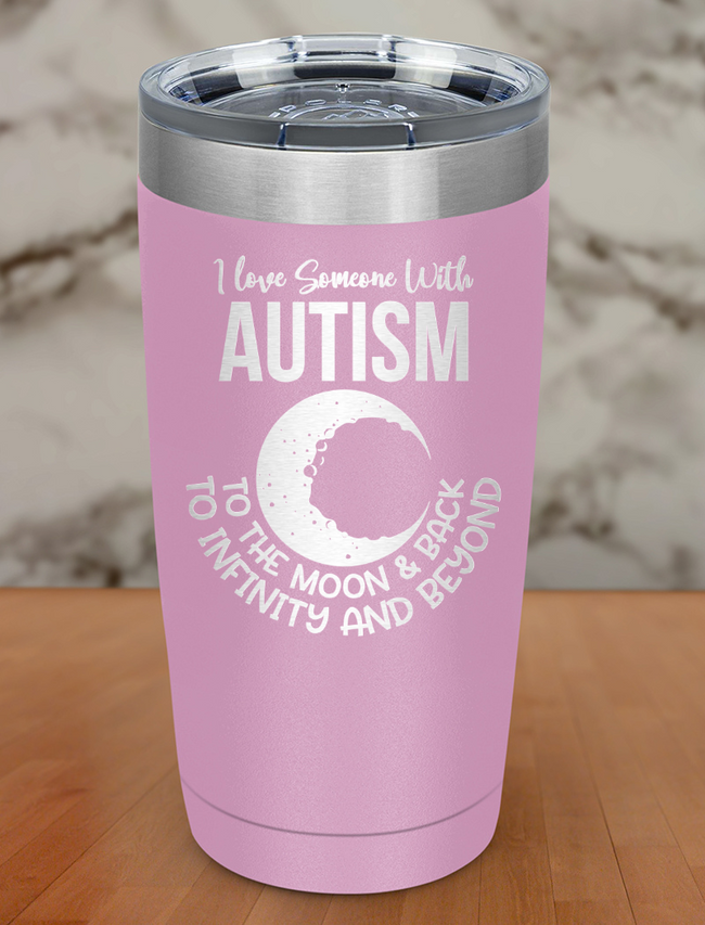 I love someone with autism Laser Etched Tumbler Hover Image