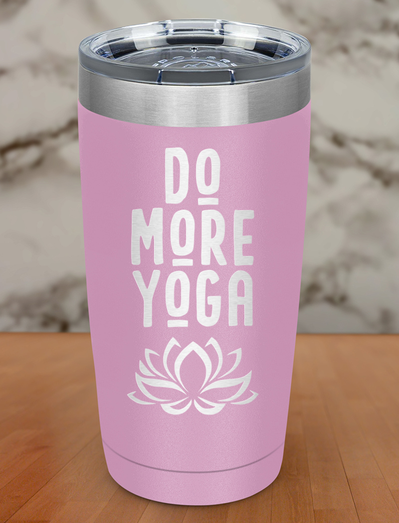 Do More Yoga Laser Etched Tumbler