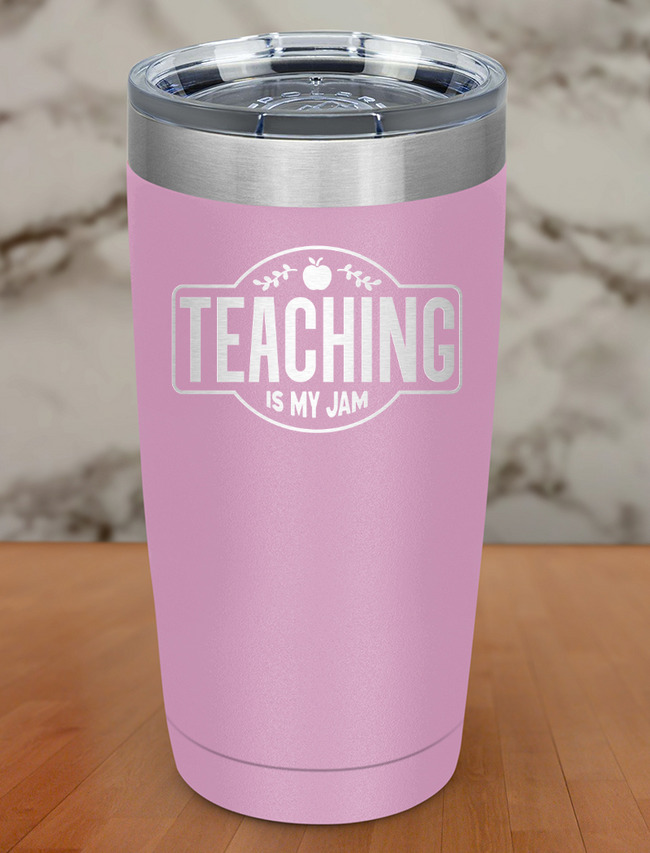 Teaching Is My Jam Laser Etched Tumbler Hover Image
