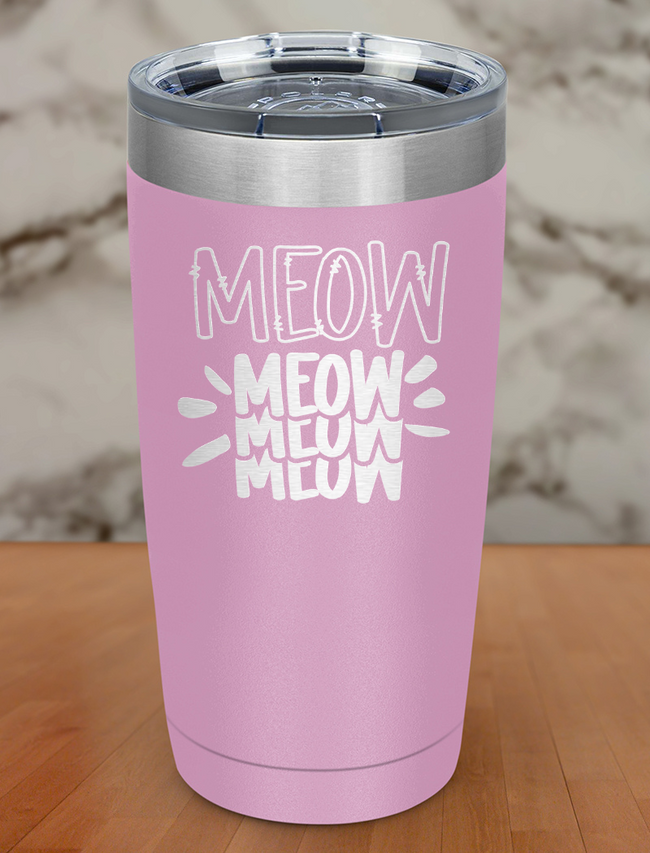 Meow Meow Laser Etched Tumbler Hover Image