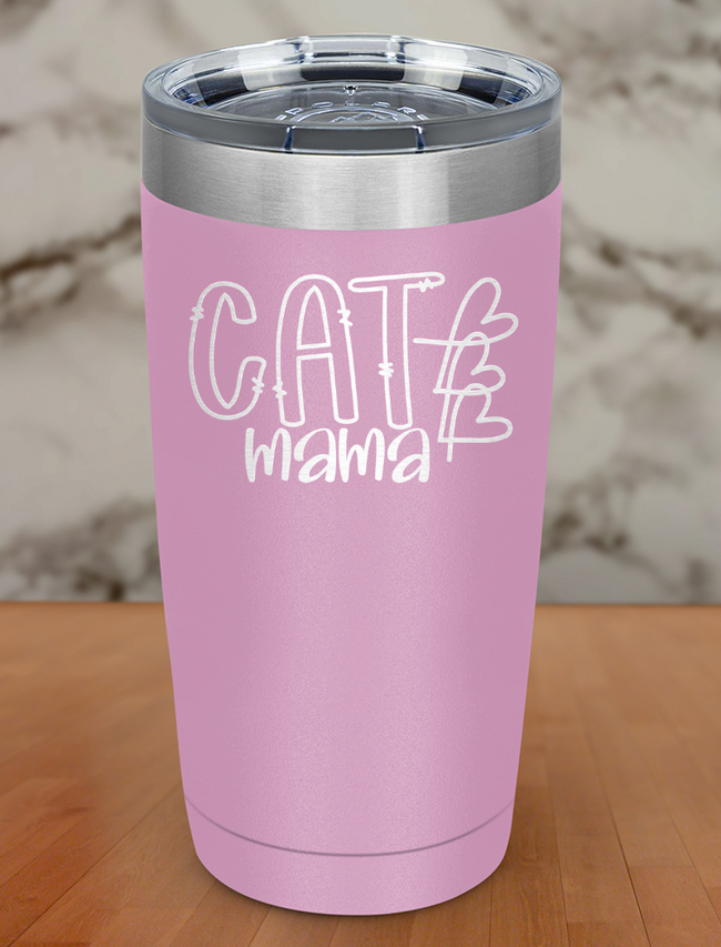 Cat Mama Laser Etched Tumbler Hover Image