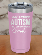 Look Beyond Autism Laser Etched Tumbler