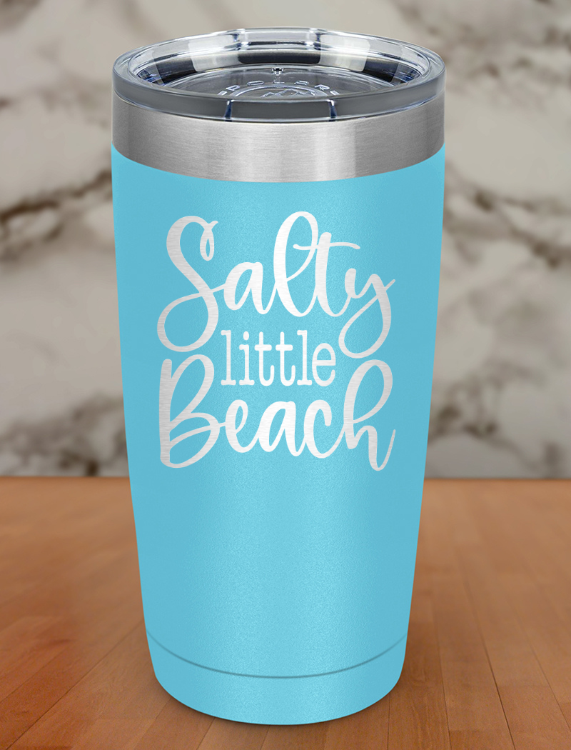 Salty Little Beach Laser Etched Tumbler