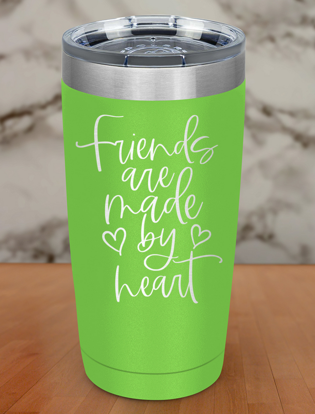 friends are made by heart Laser Etched Tumbler Hover Image