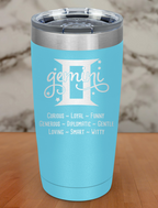 Gemini Laser Etched Tumbler