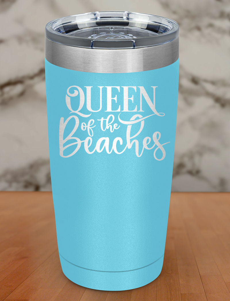 Queen Of The Beaches Laser Etched Tumbler