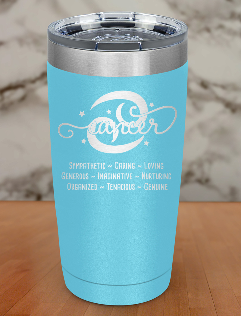 Cancer Laser Etched Tumbler