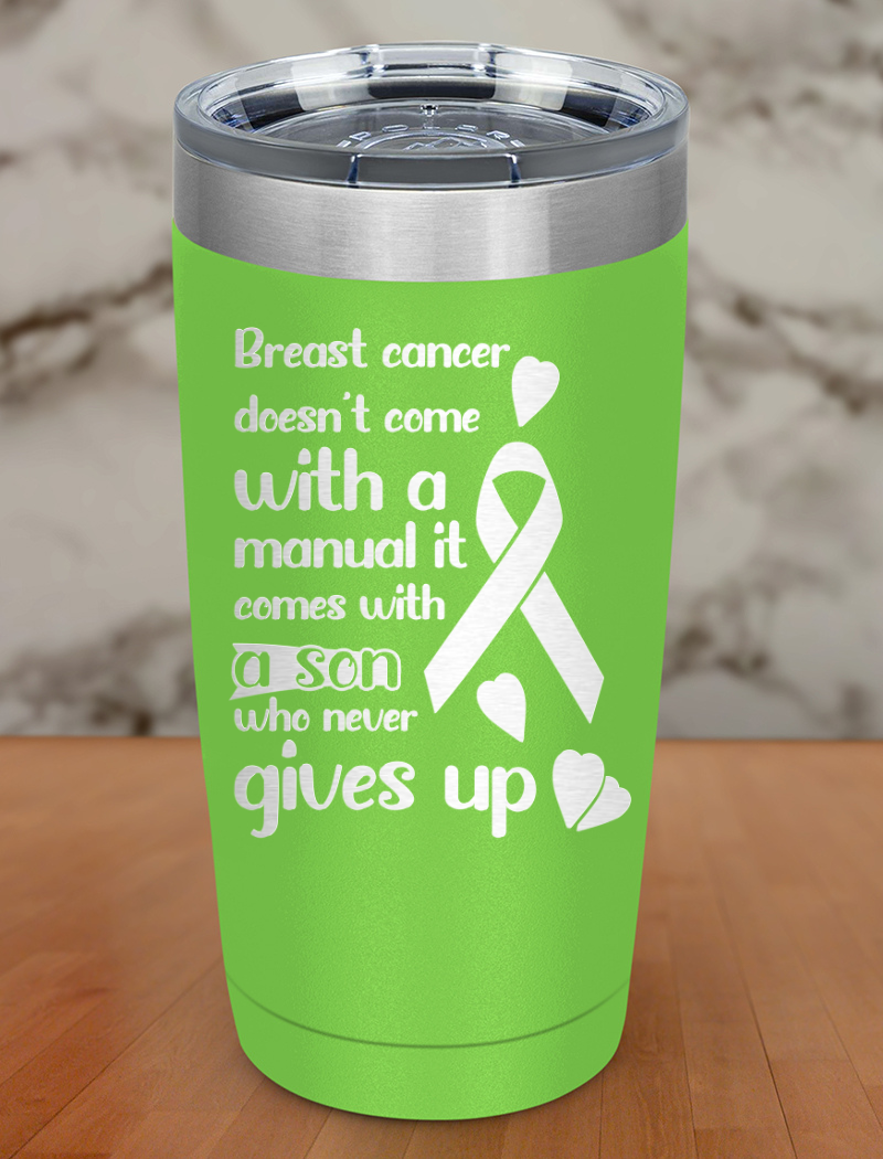breast cancer doesn’t come Laser Etched Tumbler