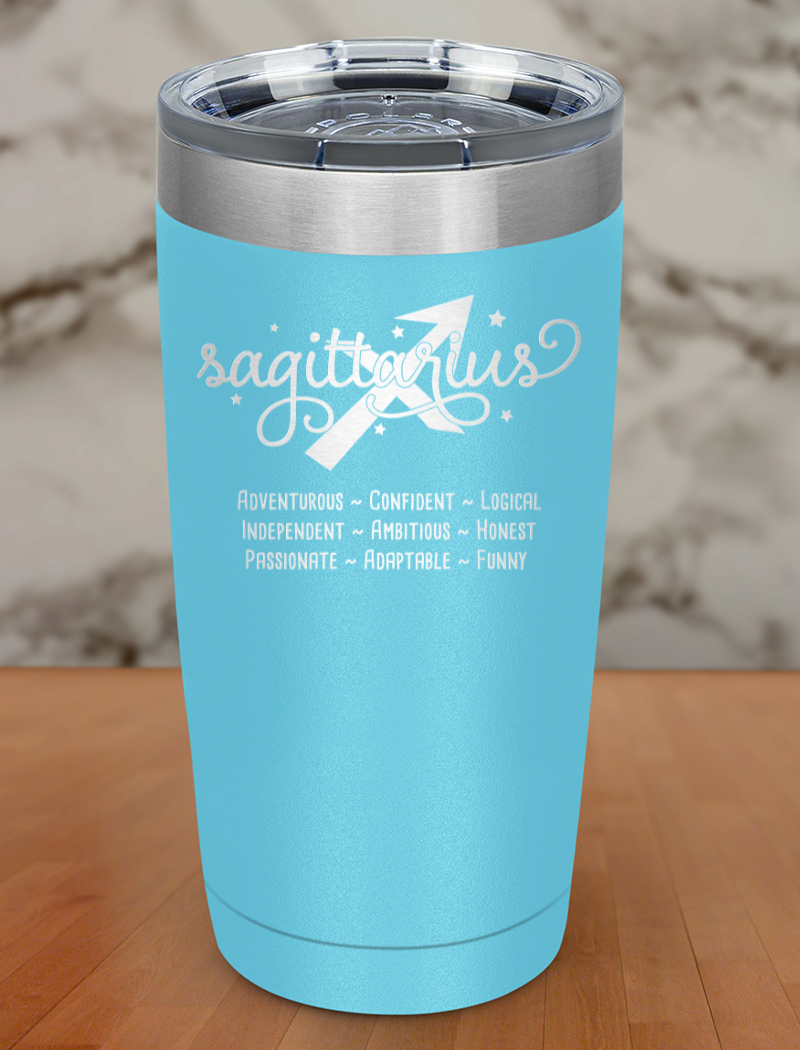 Sagittarius Laser Etched Tumbler