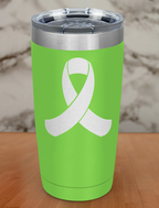 Awareness ribbon Laser Etched Tumbler