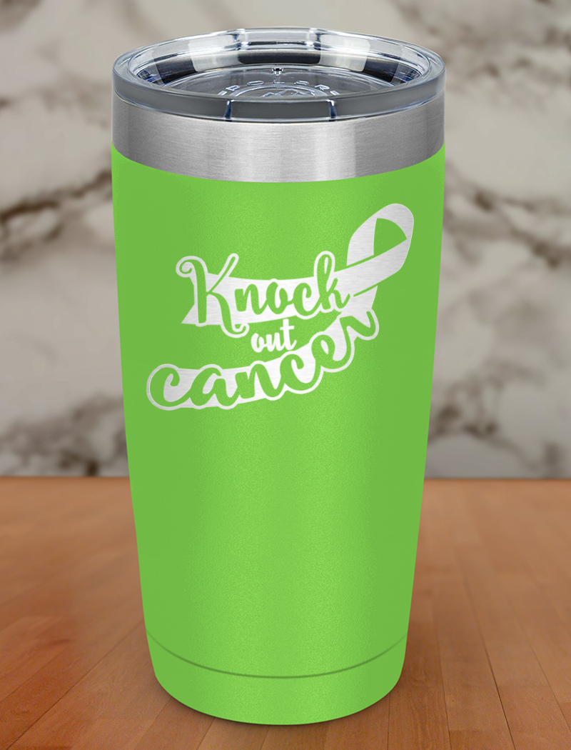 Knock out cancer Laser Etched Tumbler